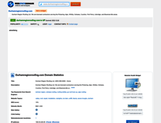durhamregionroofing.com.webstatsdomain.org screenshot