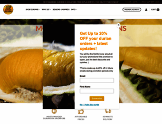 duriandelivery.com.sg screenshot