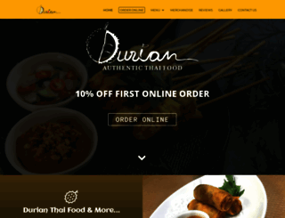durianthaifood.com screenshot