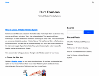 durr-ecoclean.com screenshot