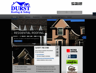 durstroofingandsiding.com screenshot