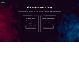 dushancaterers.com screenshot