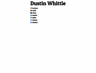 dustinwhittle.com screenshot