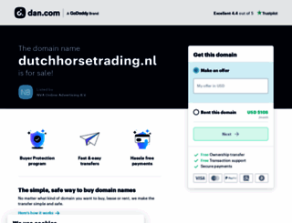 dutchhorsetrading.nl screenshot
