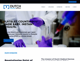 dutchmedicaldevices.com screenshot