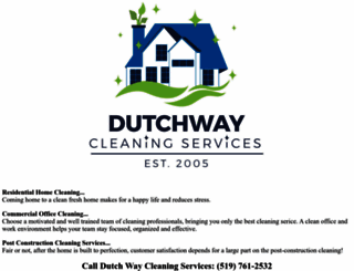 dutchwaycleaning.com screenshot