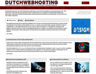 dutchwebhosting.nl screenshot