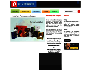 duttapaperbags.com screenshot