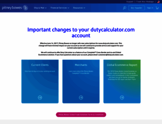 dutycalculator.com screenshot