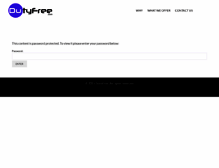 dutyfree.com screenshot