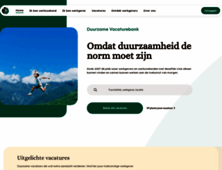 duurzamevacaturebank.nl screenshot