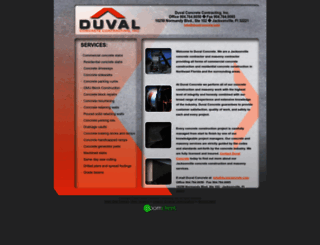 duvalconcrete.com screenshot