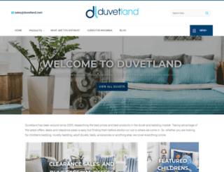 duvetland.com screenshot