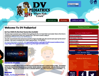 dvpediatrics.com screenshot