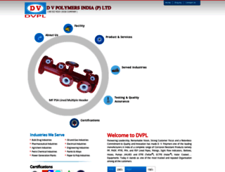 dvpolymers.com screenshot