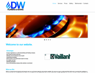 dw-plumbing.co.uk screenshot
