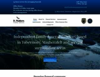 dwattersfuneralservices.co.uk screenshot