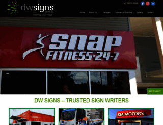 dwsigns.com.au screenshot