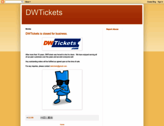 dwtickets.com screenshot