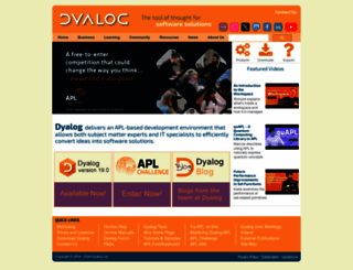 dyalog.com screenshot