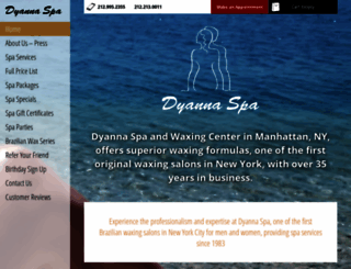 dyannaspa.com screenshot