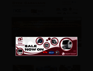 dycecaravans.co.uk screenshot