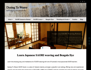 dyeingtoweave.com.au screenshot