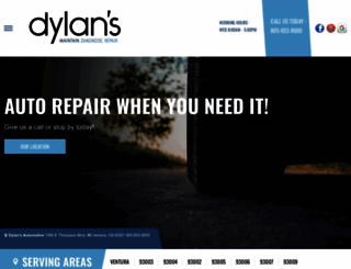 dylansautomotive.com screenshot