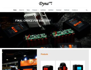 dynacore-battery.com screenshot