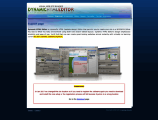 dynamic-html-editor.com screenshot