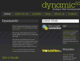 dynamic50.com screenshot