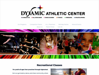 dynamicathleticcenter.org screenshot