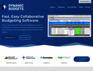 dynamicbudgets.com screenshot