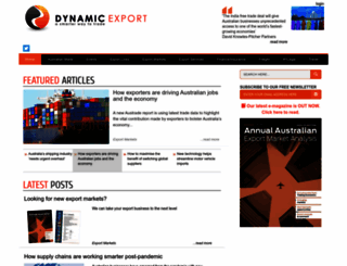 dynamicexport.com.au screenshot