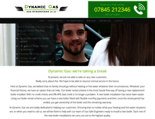 dynamicgas.co.uk screenshot