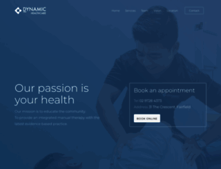 dynamichealthcare.com.au screenshot
