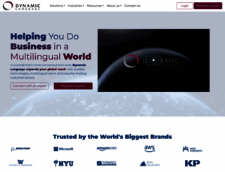 dynamiclanguage.com screenshot