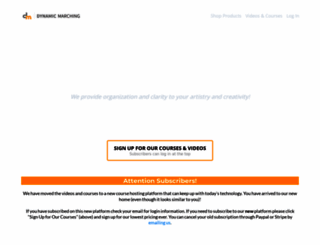 dynamicmarching.com screenshot