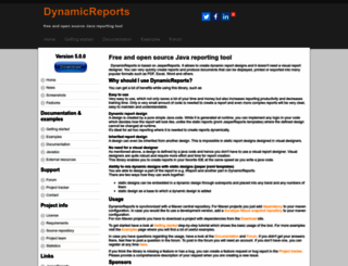 dynamicreports.org screenshot