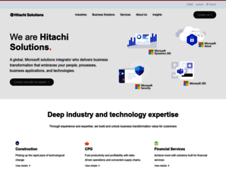 dynamics.hitachi-solutions.com screenshot