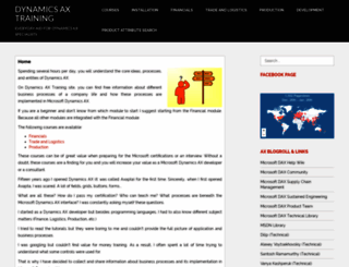 dynamicsaxtraining.com screenshot