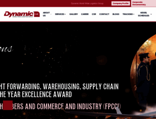 dynamicshipping.com screenshot