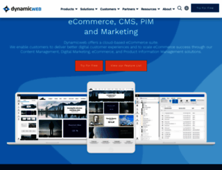 dynamicweb-cms.com screenshot