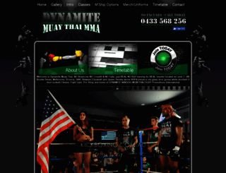 dynamitemuaythai.com screenshot