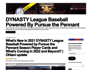 dynastyleaguebaseball.mlblogs.com screenshot
