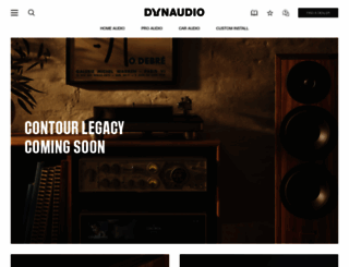 dynaudio.com screenshot