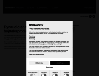 dynaudio.dk screenshot