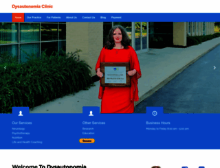 dysautonomiaclinic.com screenshot