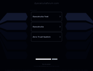 dyscalculiaforum.com screenshot