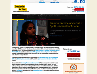 dyslexiaaction.org.uk screenshot